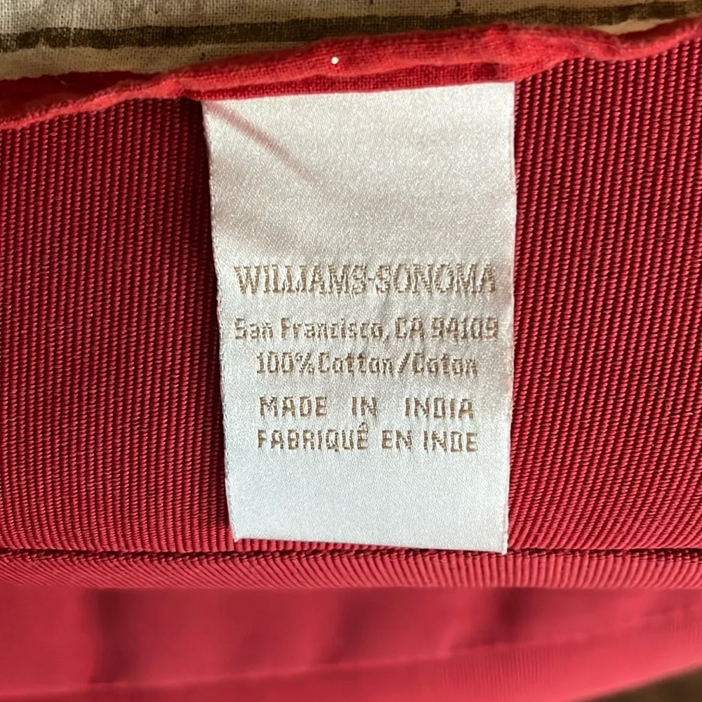 WILLIAMS-SONOMA 12 Days of Christmas cotton napkins